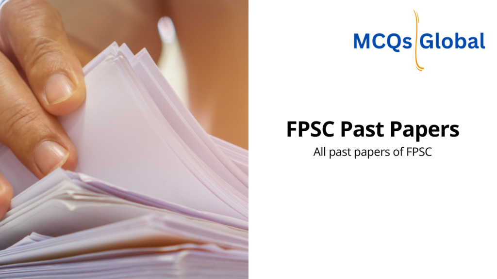 FPSC Past Papers